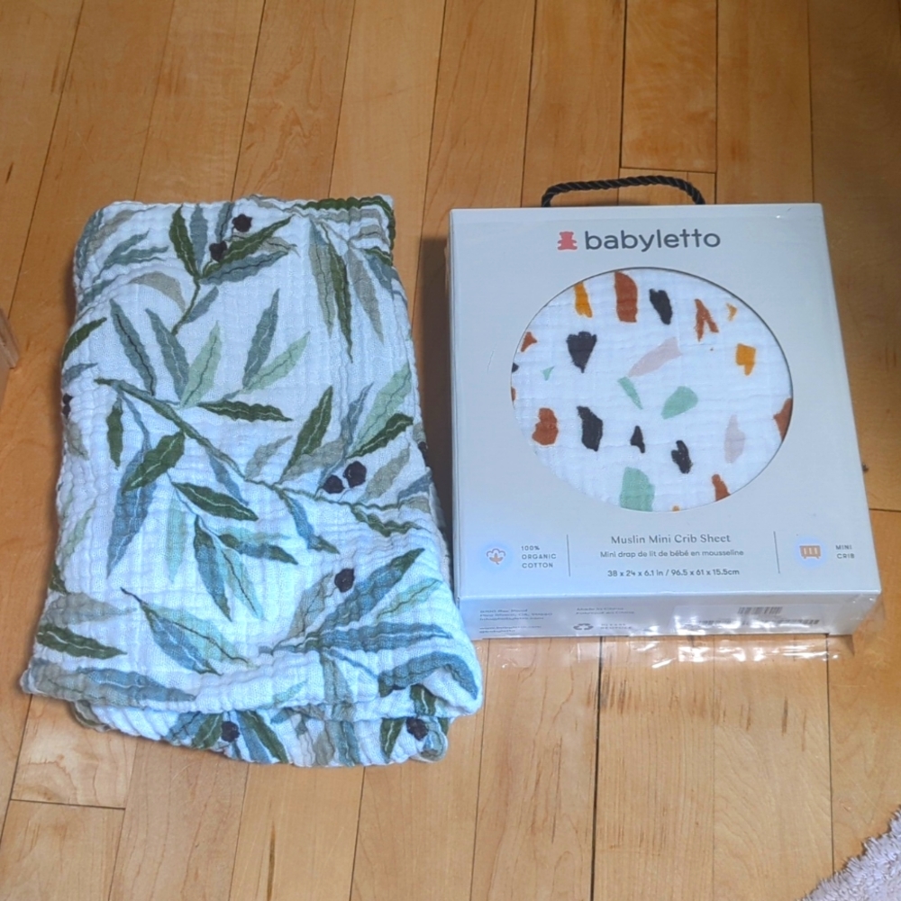 Two Babyletto Mini Crib Sheets
